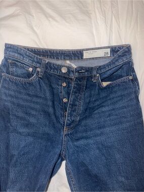 rag & bone womens Indigo Straight-Leg Jeans